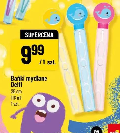 Bańki mydlane Delfi 28cm 118ml