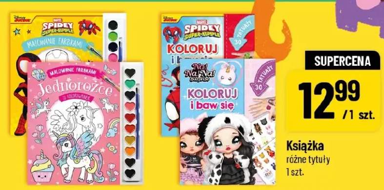 Książka Marvel Spidey Super-Kumple Malowanie farbkami