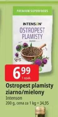 Ostropest plamisty ziarno/mielony Intenson