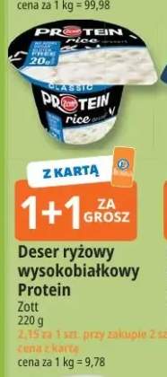 Deser ryżowy wysokobiałkowy Protein Zott