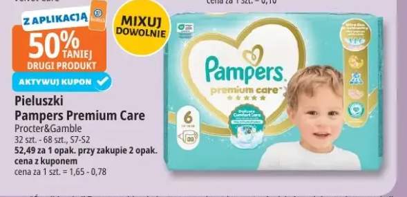 Pieluszki Pampers Premium Care S7-S2