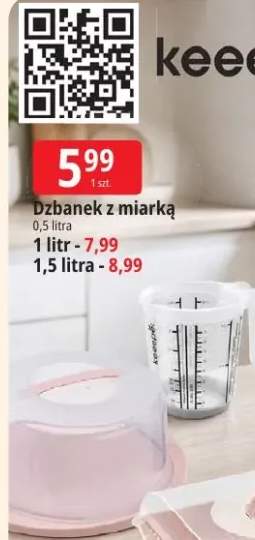 Dzbanek z miarką keeeper 1 litr