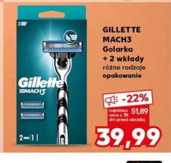 Golarka + 2 wkłady GILLETTE MACH3
