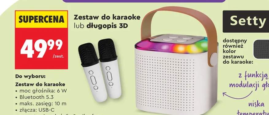 Zestaw do karaoke lub długopis 3D