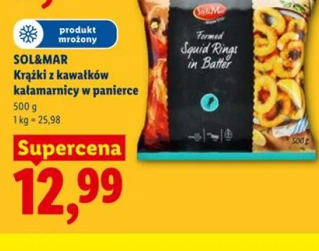 Krążki z kawałków kałamarnicy w panierce SOL&MAR