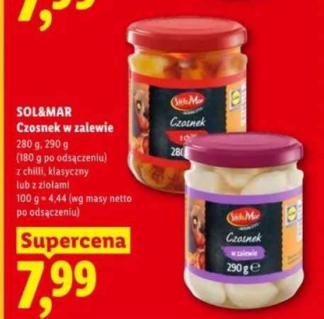Czosnek w zalewie z chilli SOL&MAR