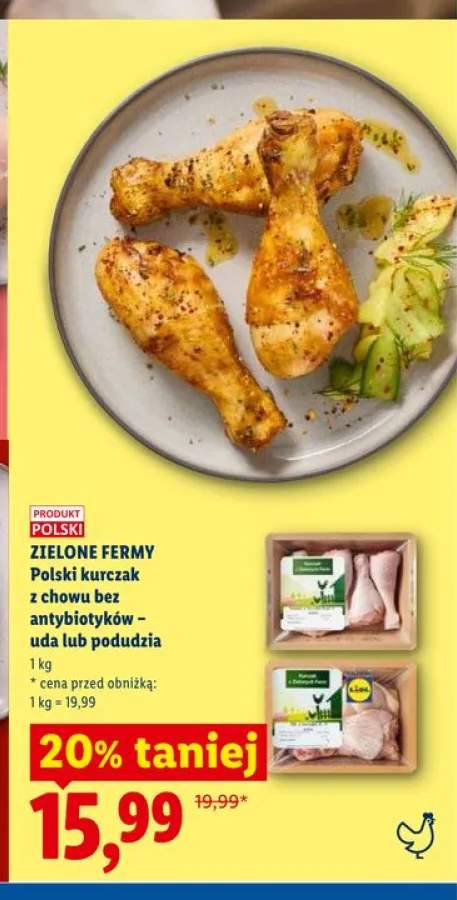 Polski kurczak z chowu bez antybiotyków uda Zielone Fermy