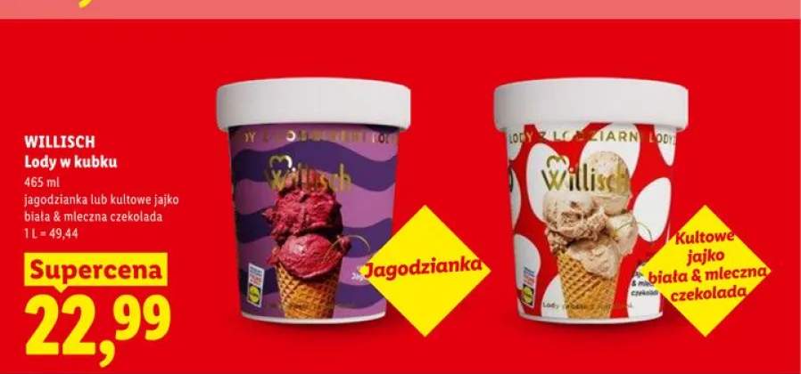 Lody w kubku Willisch jagodzianka