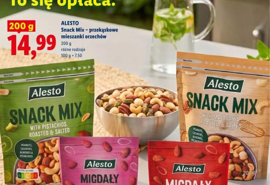 Snack Mix przekąskowe mieszanki orzechów