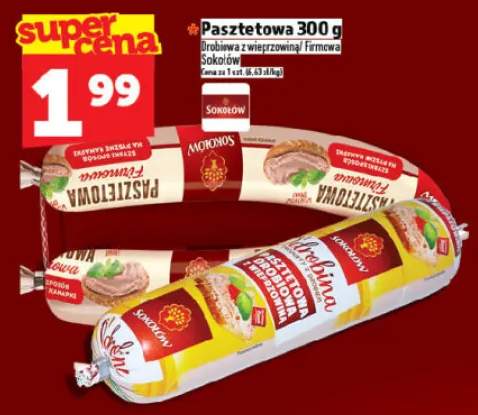 Pasztetowa drobiowa z wieprzowiną Sokołów