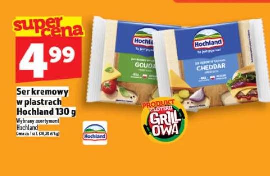 Ser kremowy w plastrach Hochland Gouda