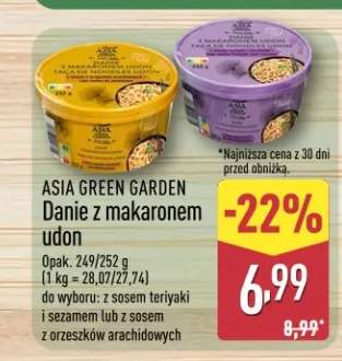 Danie z makaronem udon