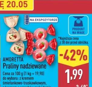 Praliny nadziewane z kremem z orzechów makadamia AMORETTA