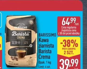 Kawa ziarnista Barista Crema BARISSIMO