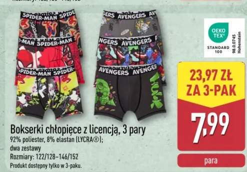 Bokserki chłopięce z licencją 3-pak