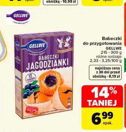 Babeczki do przygotowania Gellwe