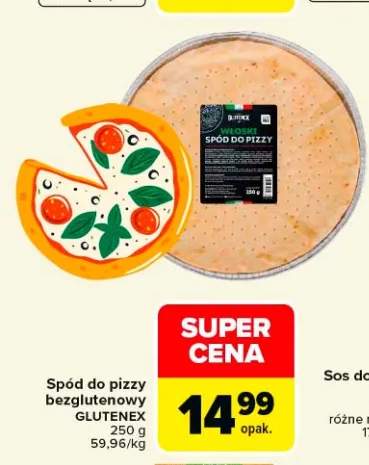 Spód do pizzy bezglutenowy GLUTENEX