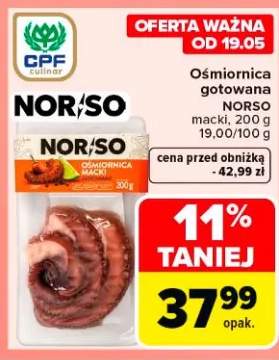 Ośmiornica gotowana NORSO macki