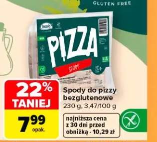Spody do pizzy bezglutenowe Incola