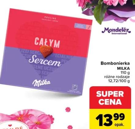 Bombonierka MILKA Całym Sercem