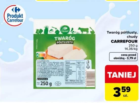Twaróg chudy Carrefour
