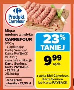 Mięso mielone z indyka CARREFOUR