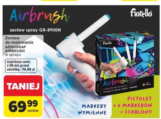 Zestaw do malowania aerograf Airbrush w sprayu Fiorello