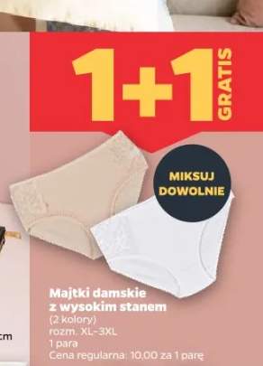 Majtki damskie z wysokim stanem rozm. XL-3XL