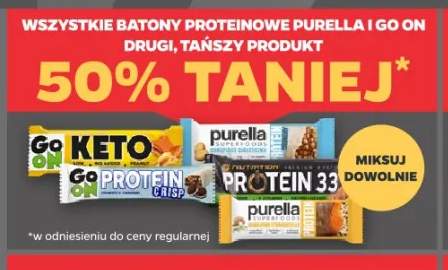 Batony proteinowe Purella i Go On