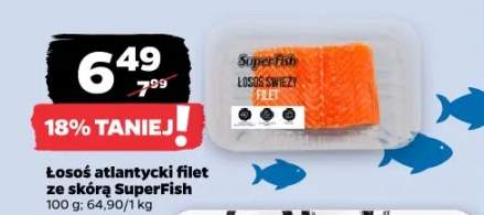 Łosoś atlantycki filet ze skórą SuperFish
