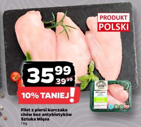 Filet z piersi kurczaka chów bez antybiotyków Sztuka Mięsa