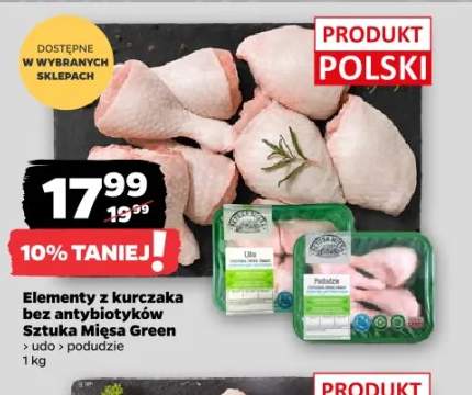 Elementy z kurczaka bez antybiotyków Sztuka Mięsa Green podudzie