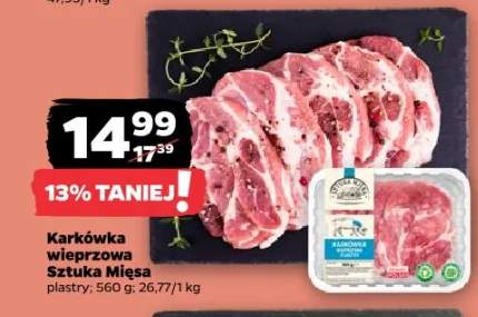 Karkówka wieprzowa Sztuka Mięsa plastry