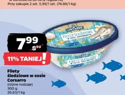 Filety śledziowe w sosie Corsarro