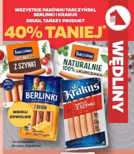 Parówki Tarczyński Premium z szynki