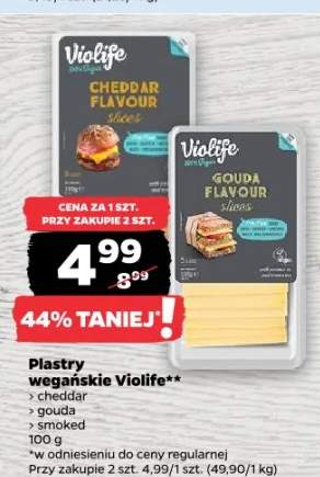 Plastry wegańskie Violife gouda