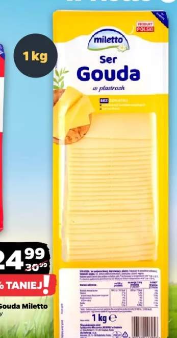Ser Gouda Miletto plastry