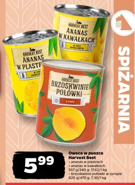 Owoce w puszce Harvest Best