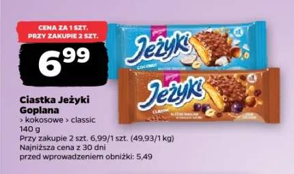 Ciastka Jeżyki kokosowe Goplana