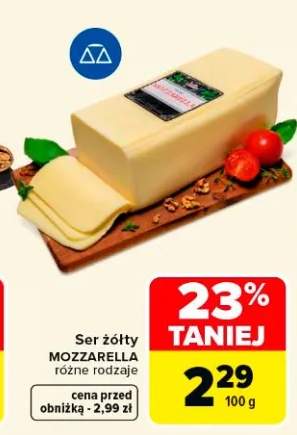 Ser żółty Mozzarella