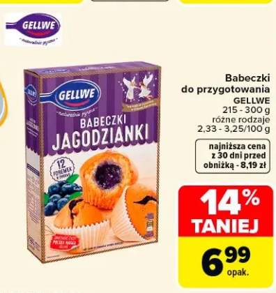 Babeczki do przygotowania Gellwe