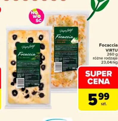 Focaccia z mozzarellą i ziołami Virtu