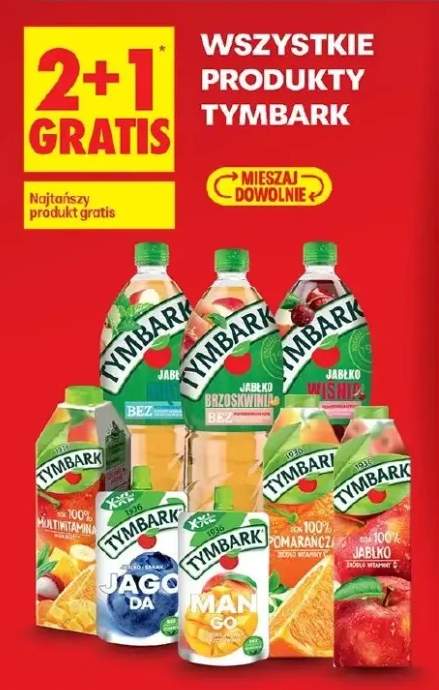 Napój Tymbark jabłko brzoskwinia