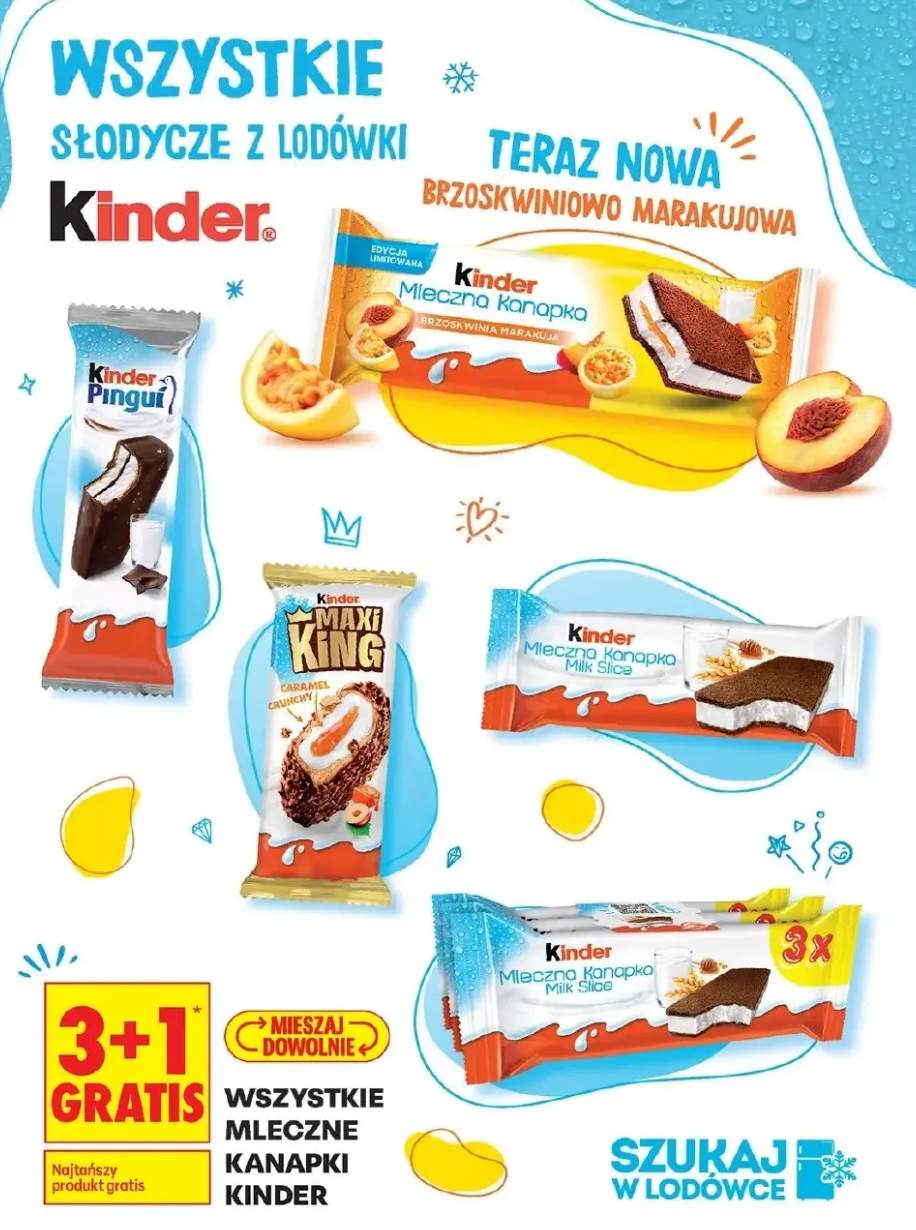 Słodycze z lodówki Kinder