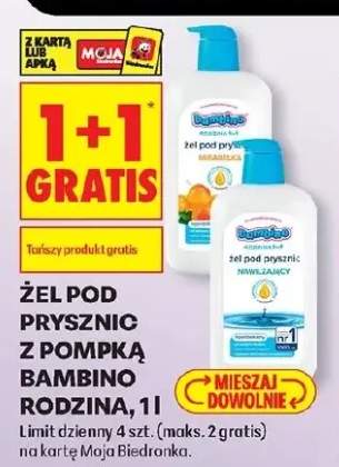 Żel pod prysznic z pompką Bambino Rodzina Mirabelka