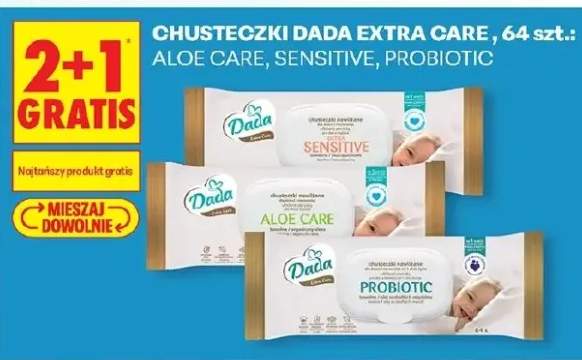 Chusteczki Dada Extra Care Aloe Care 64szt.