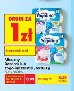Mleczny Deserek Yogolino Nestlé Malina 4-pak 100g