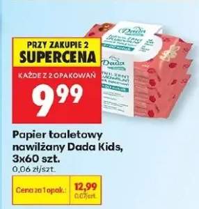 Papier toaletowy nawilżany Dada Kids 3-pak 60szt.
