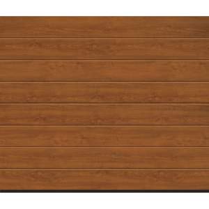 Automatyczna brama segmentowa IsoMatic 42 złoty dąb 2500 x 2125 mm