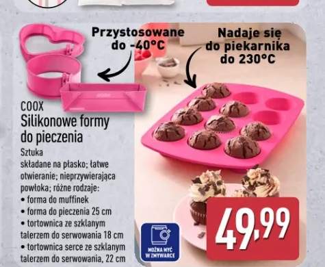 Silikonowe formy do pieczenia COOX